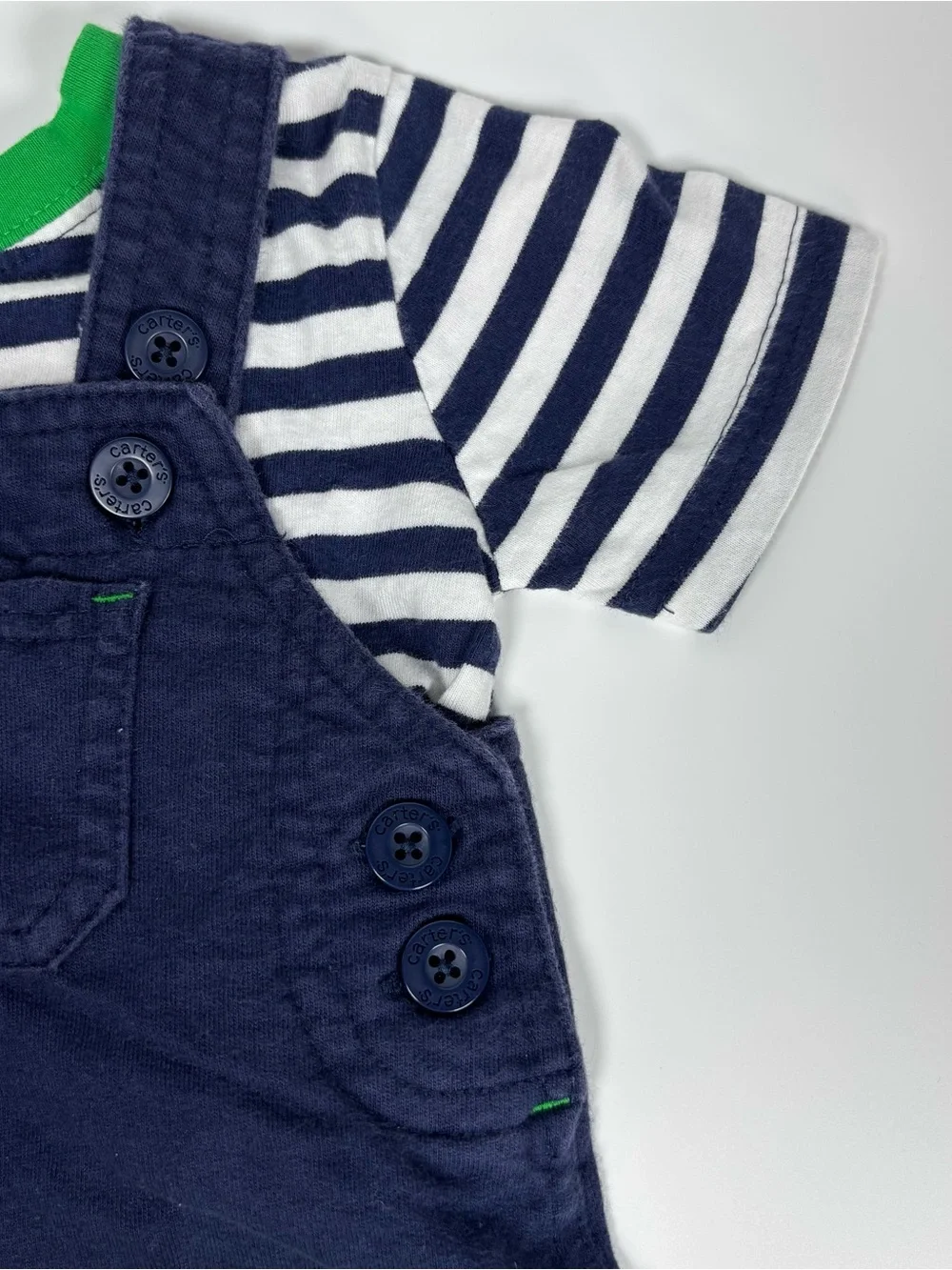 Carter’s Baby Boy 2 Outfit Bundle 9M Tiger & Dinosaur Shortall Matching Sets